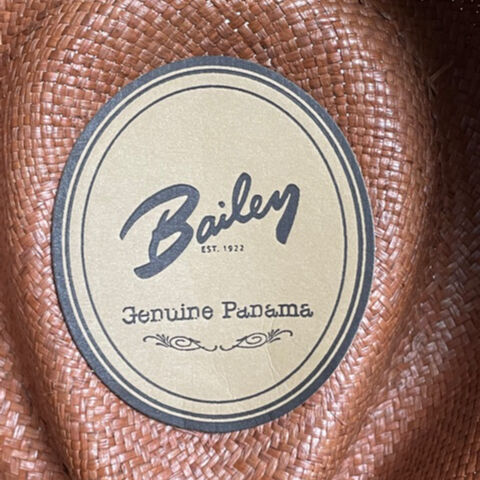 MADE IN USA製 Bailey of HOLLYWOOD 本パナマハット ブラウン M
