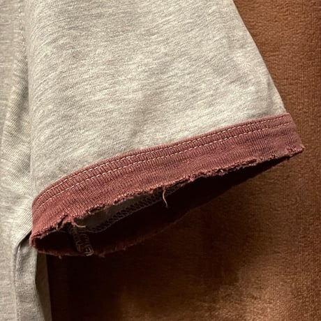 MADE IN ITALY製 DSQUARED2 プリントリンガーTシャツ グレー Mサイズ