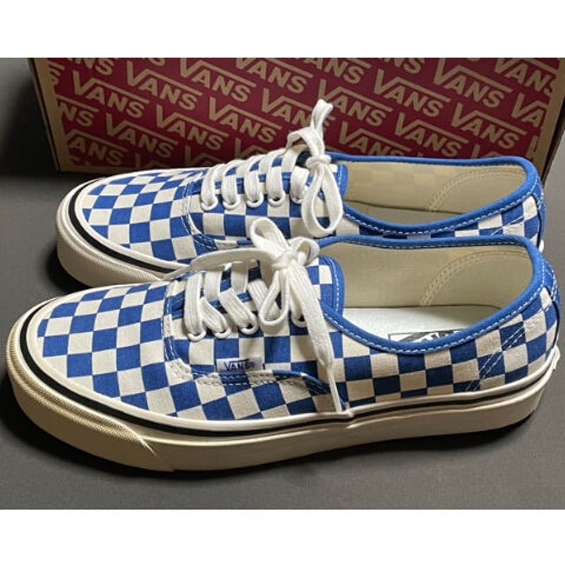 △訳あり商品△ 箱付き VANS AUTHENTIC 44 Dx スニーカー ブルー