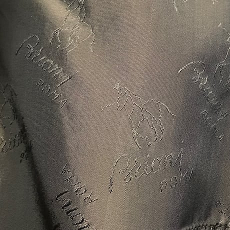 ☆タグ付き新古品☆ 極上品 MADE IN ITALY製 ROMAN STYLE by Brioni ジャガード織り シルクテーラードジャケット ブラウン 46サイズ
