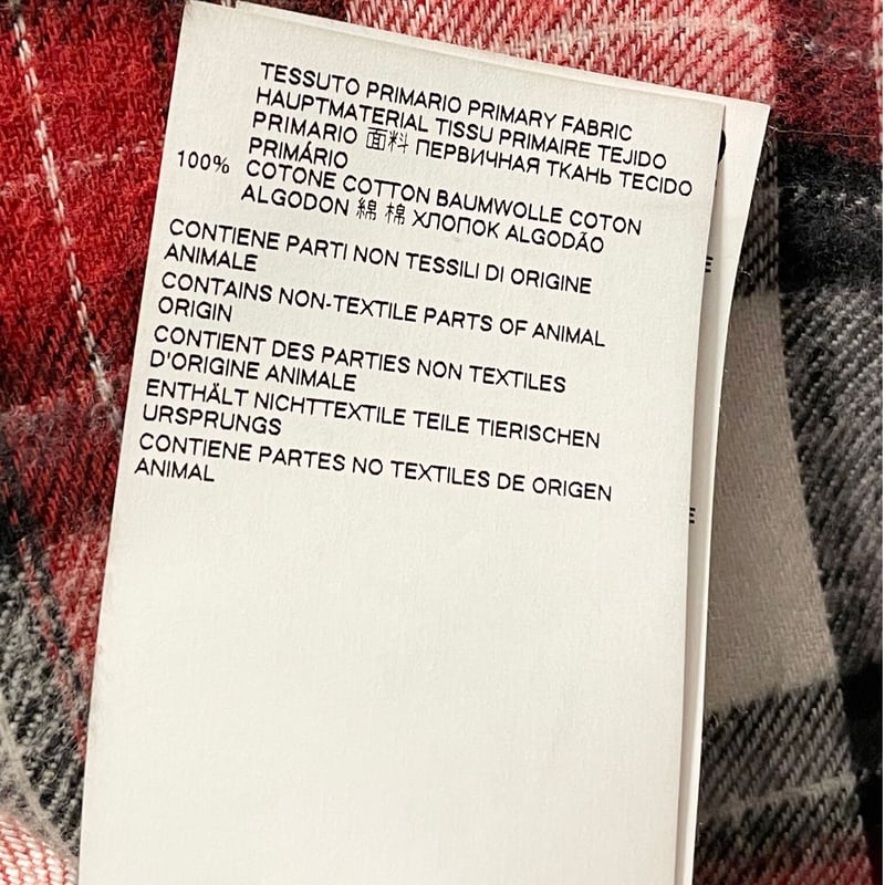 MADE IN ITALY製 DSQUARED2 チェック柄 長袖フランネルシャツ