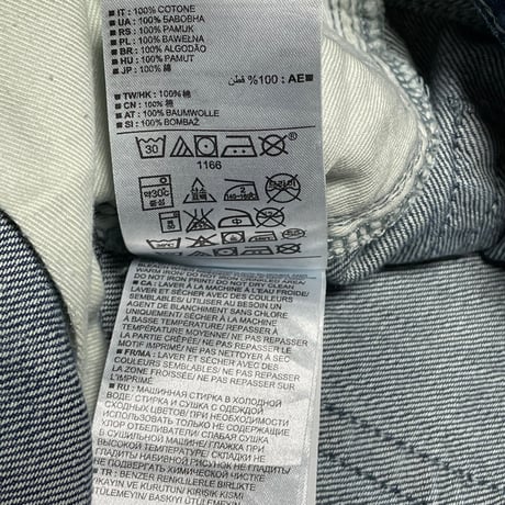 ☆タグ付き新古品☆ GAP×GQデザイナーコラボ JOHN ELLIOTT + CO × GAP Wネーム ダメージ加工デニムパンツ ライトインディゴ W30-L30サイズ