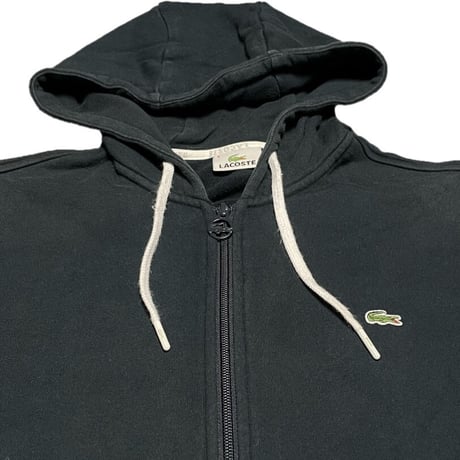 LACOSTE フルジップパーカー ブラック 4/Mサイズ
