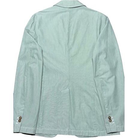 MADE IN ITALY製 BARNEYS NEWYORK コットンジャケット グリーン 50サイズ 本切羽仕様
