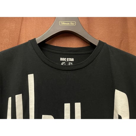 MADE IN JAPAN製 ROCSTAR HIPHOPプリントTシャツ ブラック Lサイズ