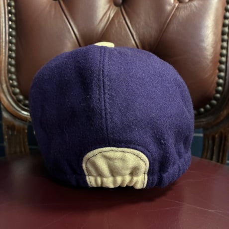 MADE IN ITALY製 Conte of Florence 耳当て付き ウールベースボールキャップ パープル 58サイズ