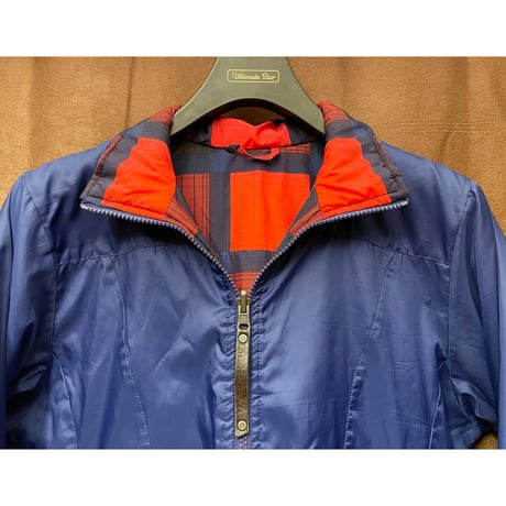 THE NORTH FACE リバーシブルナイロン中綿ジャケット ブルー×レッド