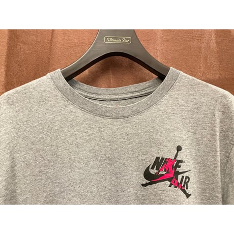 AIR JORDAN 長袖プリントTシャツ グレー Lサイズ