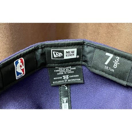 激レア NEW ERA × LOS ANGELES LAKERS KOBE BRYANTモデルベースボールキャップ パープル 7-3/8 58.7cm