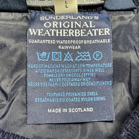 MADE IN SCOTLAND製 SUNDERLAND of SCOTLAND チェックナイロントレーナー マルチカラー Sサイズ