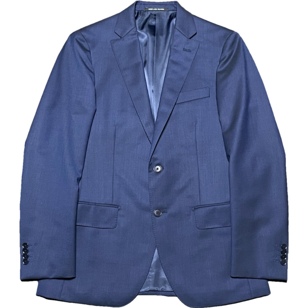 GREEN LABEL RELAXING STRONA生地 ウールスーツ ネイビー 44サイズ GREEN LABEL RELAXING STRONA生地 ウールスーツ ネイビー 44サイズ