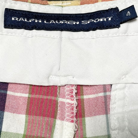RALPH LAUREN SPORT チェック柄ハーフパンツ マルチカラー 4サイズ