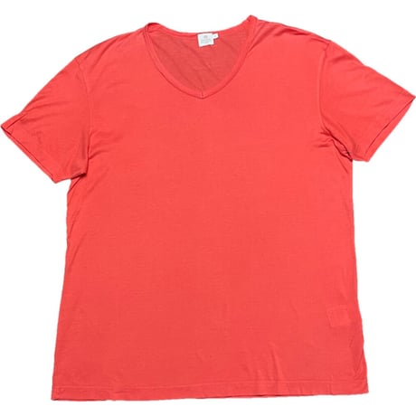 MADE IN ENGLAND製 SUNSPEL VネックTシャツ オレンジ Lサイズ