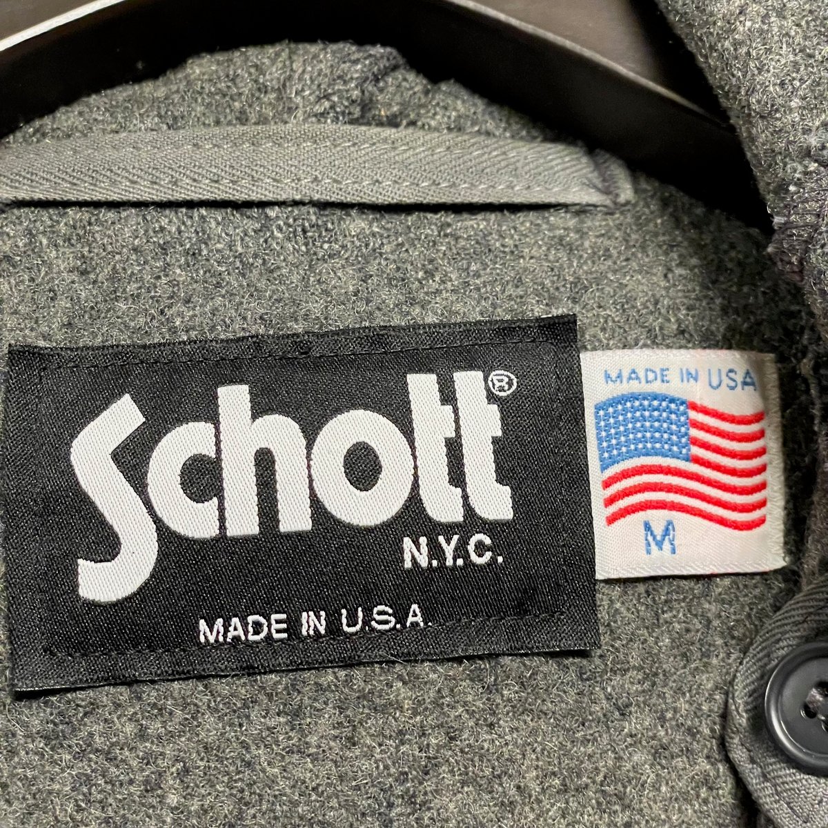 エドウィン商事取り扱い】 MADE IN USA製 Schott NYC ウールダッフル