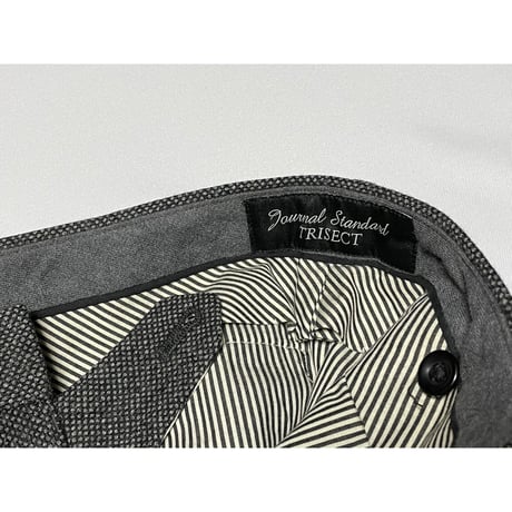 FOX FLANNEL生地使用 Journal Standard ウールカシミヤスラックス チャコールグレー Mサイズ ダブル仕上げ