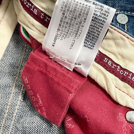 MADE IN ITALY製 Tramarossa MICHELANGELO 赤耳セルビッチデニムパンツ インディゴ W30サイズ