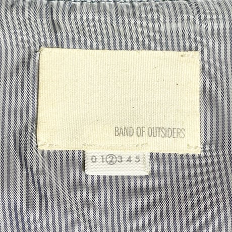 【サザビーリーグ取り扱い日本限定】MADE IN ITALY製 BAND OF OUTSIDERS レザー切り替えキルティングベスト グリーン×ブラウン 2/Mサイズ