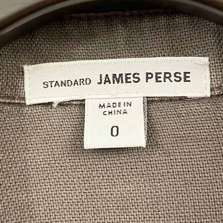 【TOMORROWLAND取り扱い】STANDARD JAMES PERSE 長袖コットンシャツ カーキ 0サイズ