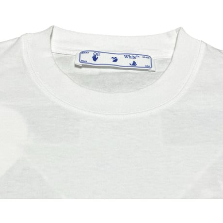 ★新品★ PORTUGAL製 2021-22FW OFF-WHITE Tシャツ CARAV ARROW S/S OVER SKAT WHITE BLACK OMAA120F21JER0070110