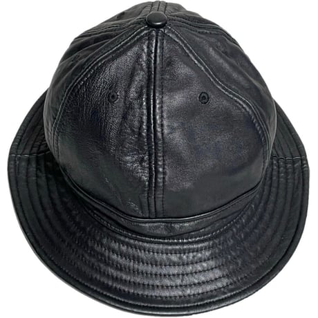 NEWERA × 417 by EDIFICE Special Edition ラムレザーバケットハット ブラック 7 3/8 58.7cm