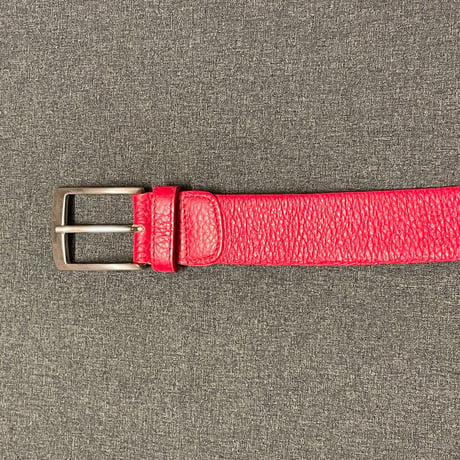MADE IN ITALY製 Andrea D'AMICO レザーベルト レッド 85-100サイズ