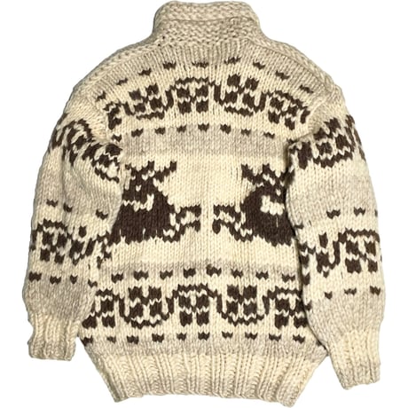 COWICHAN INDIAN KNIT カウチンセーター アイボリー×ブラウン