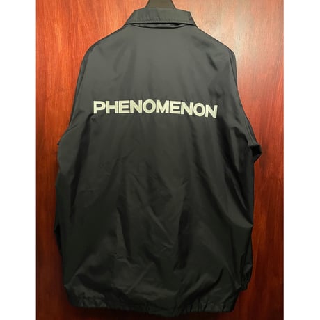 激レア MADE IN TOKYO製 PHENOMENON 2003年初期モデル バックプリントナイロンコーチジャケット ブラック Lサイズ