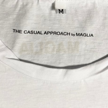 ★新品★ MADE IN ITALY製 MAGLIA 2025年AWモデル 「M by MAGLIA」 プリント クルーネックTシャツ ホワイト M～XLサイズ