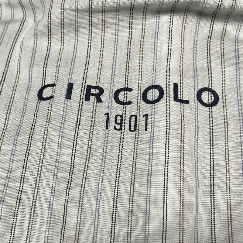 CIRCOLO 1901 チルコロ テーラードジャケット 46 コットン ウール CIRCOLO1901 コットンテーラードジャケット ネイビー 46サイズ