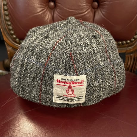 レア品 NEW ERA × Stussy × Harris Tweed 59FIFTY チェック柄ウールベースボールキャップ グレー 7-1/2 59.6cm