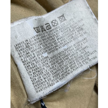 MADE IN ITALY製 ARMANI JEANS ラグラン半袖Tシャツ キャメル Sサイズ