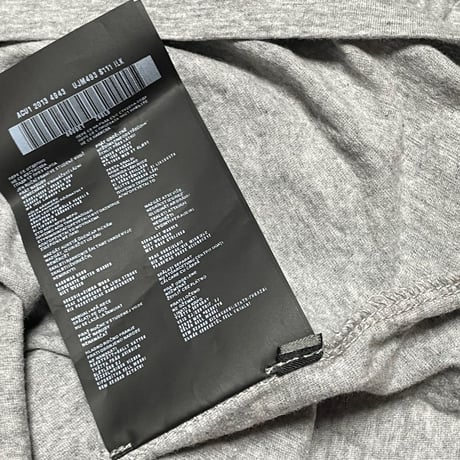 PRADA 無地VネックTシャツ グレー Mサイズ