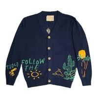 ★新品★ 2024年AWモデル TOOCO オリジナル柄コットンカーディガン PASADI NAVY S～XLサイズ