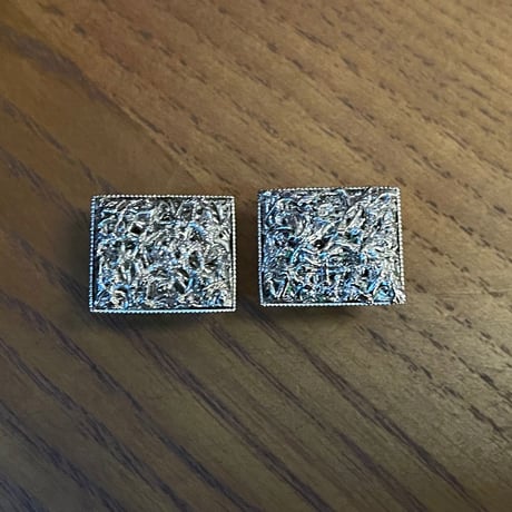 ネクタイピン付きカフスボタンセット シルバー