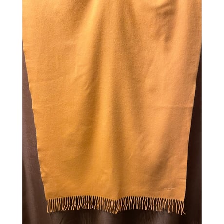 MADE IN SCOTLAND製 OLD ENGLAND ウールアンゴラ大判マフラー オレンジ