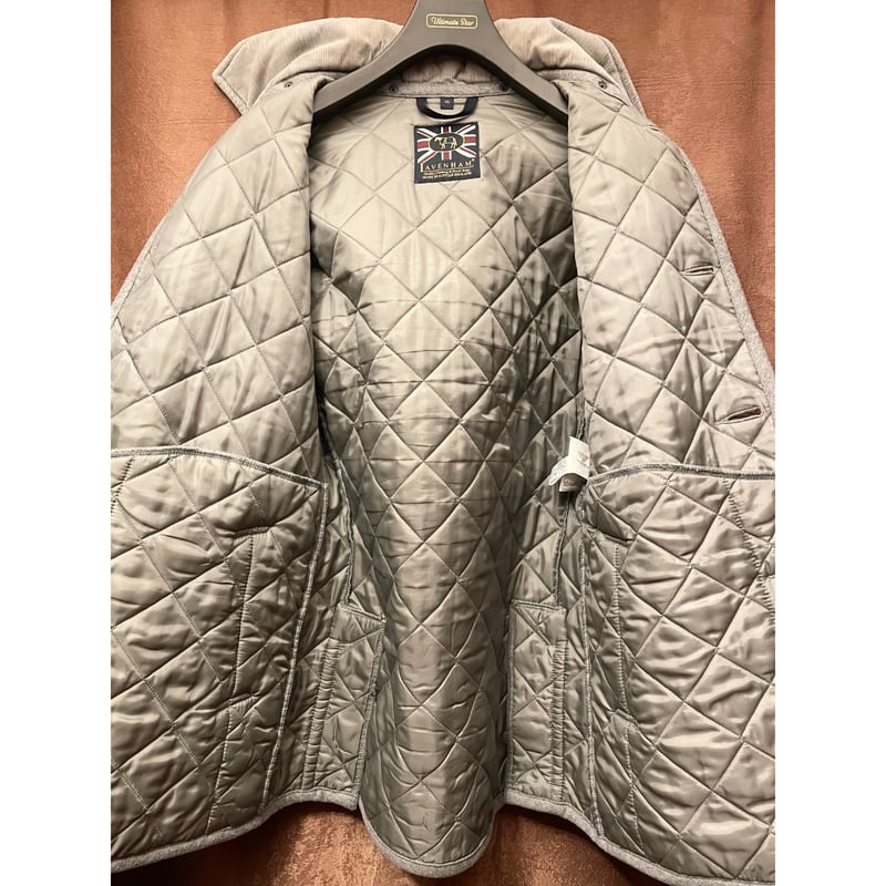 MADE IN ENGLAND製 LAVENHAM フード付きウールキルティング MADE IN ENGLAND製 LAVENHAM フード付きウールキルティング
