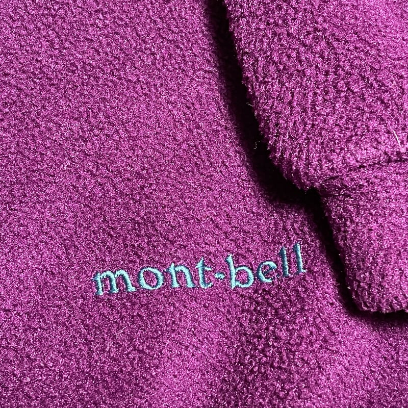 MADE IN JAPAN製 mont-bell POLARTECフリーストレーナー パープル...