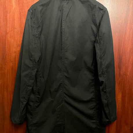 【JOURNAL STANDARD 取り扱い】 MADE IN USA製 S.K.U. SAVE KHAKI UNITED コットンステンカラーコート ブラック XSサイズ