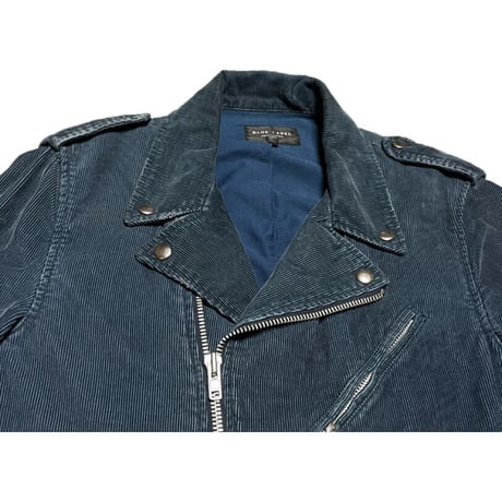 UNITED ARROWS BLUE LABEL コーデュロイライダースジャケット ネイビー Mサイズ