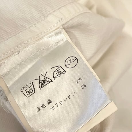 ▲訳あり商品▲ MADE IN ITALY製 GUY ROVER 長袖コーデュロイウエスタンシャツ ホワイト Mサイズ