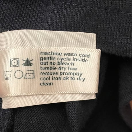 MADE IN USA製 threedots ヘンリーネック/キーネックTシャツ ネイビー Lサイズ