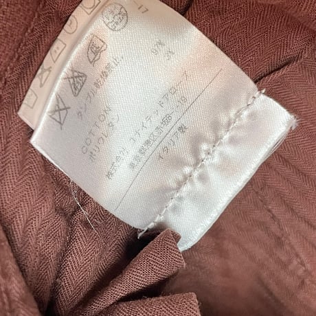 【UNITED ARROWS取り扱い】MADE IN ITALY製 GBS コットンスラックス ブラウン 46サイズ