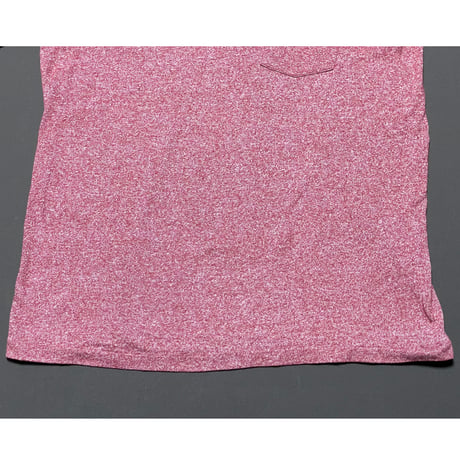 Velva Sheen Vネック半袖Tシャツ 霜降りバーガンディ Mサイズ アメリカ製