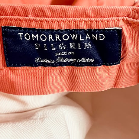 MADE IN JAPAN製 TOMORROWLAND PILGRIM コットンハーフパンツ オレンジ 44サイズ