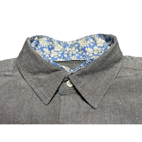 MADE IN JAPAN製 CASH CA ENGLAND 長袖シャツ グレー Sサイズ