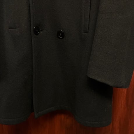 【SHIPS 取り扱い】 MADE IN USA製 FIDELITY × SHIPS ウールナイロンPコート ブラック Lサイズ