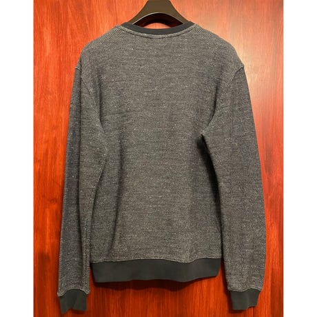 MADE IN ITALY製 Bark 長袖リネン混ニットカットソー ネイビー XSサイズ