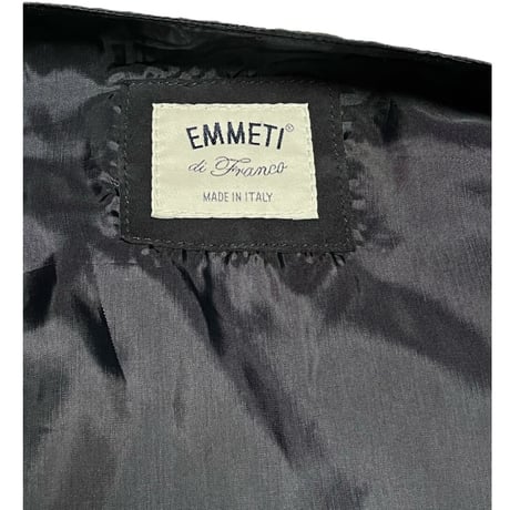 【BEAMS取り扱い】MADE IN ITALY製 EMMETI スウェードレザーダブルベスト ネイビー 46サイズ