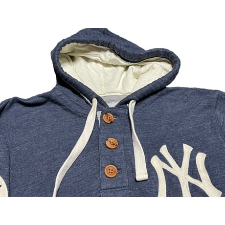 mitchell & ness COOPERSTOWN COLLECTION NY YANKEES プルオーバーパーカー ネイビー Mサイズ