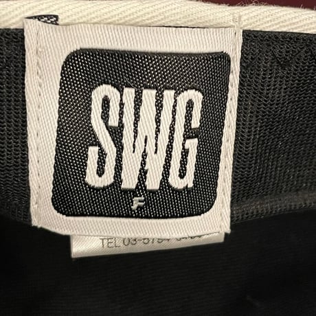MADE IN JAPAN製 SWAGGER アーミーキャップ ホワイト×ブラック Fサイズ